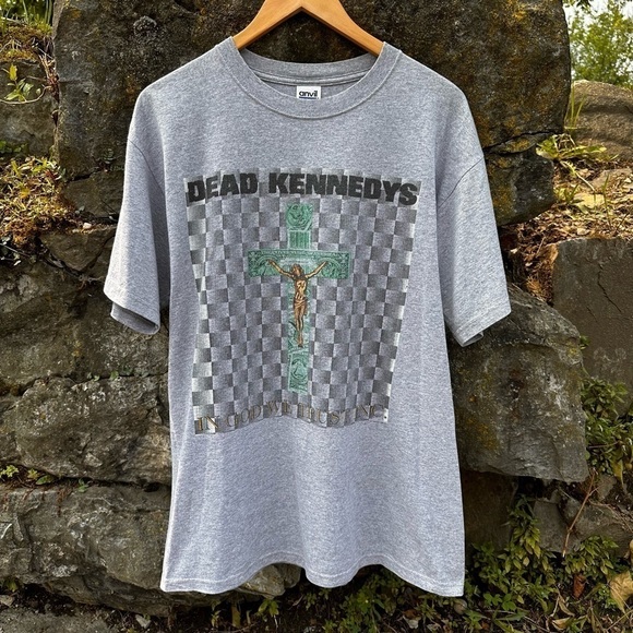 Vintage Dead Kennedys “Freedom From Religion” T-Shirt Large Blue Bar Anvil 1998 - Picture 1 of 7
